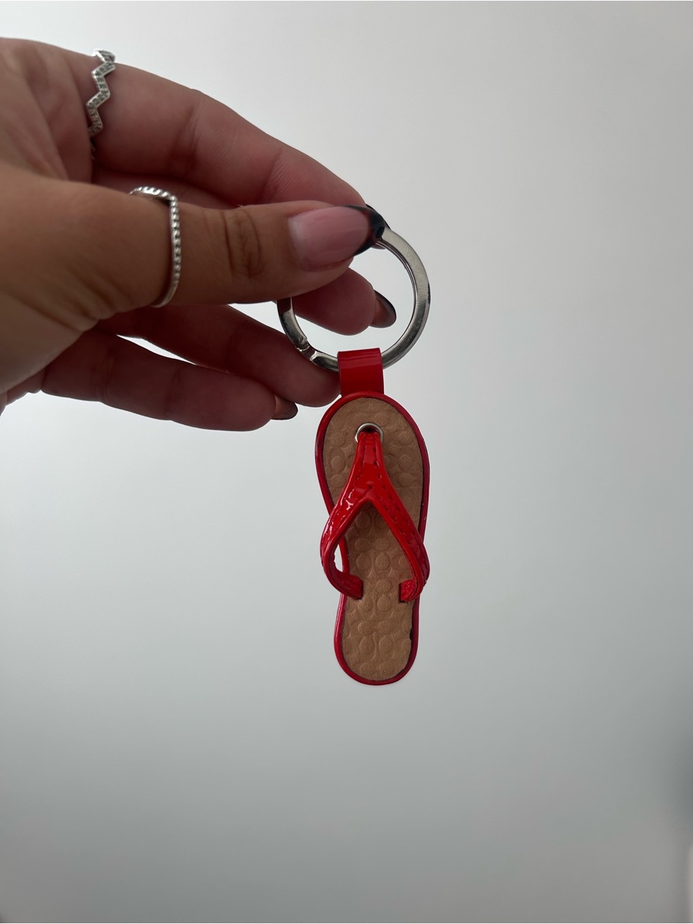Coach Flip-Flop Keychain Charm